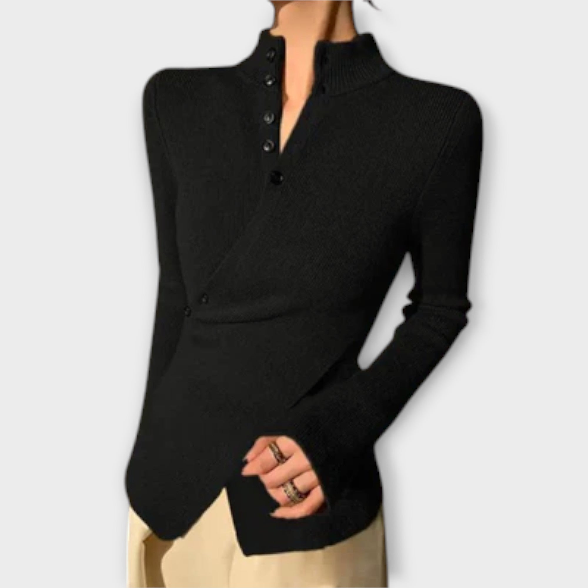 Michiko – Elegant Slim Fit Knit Sweater