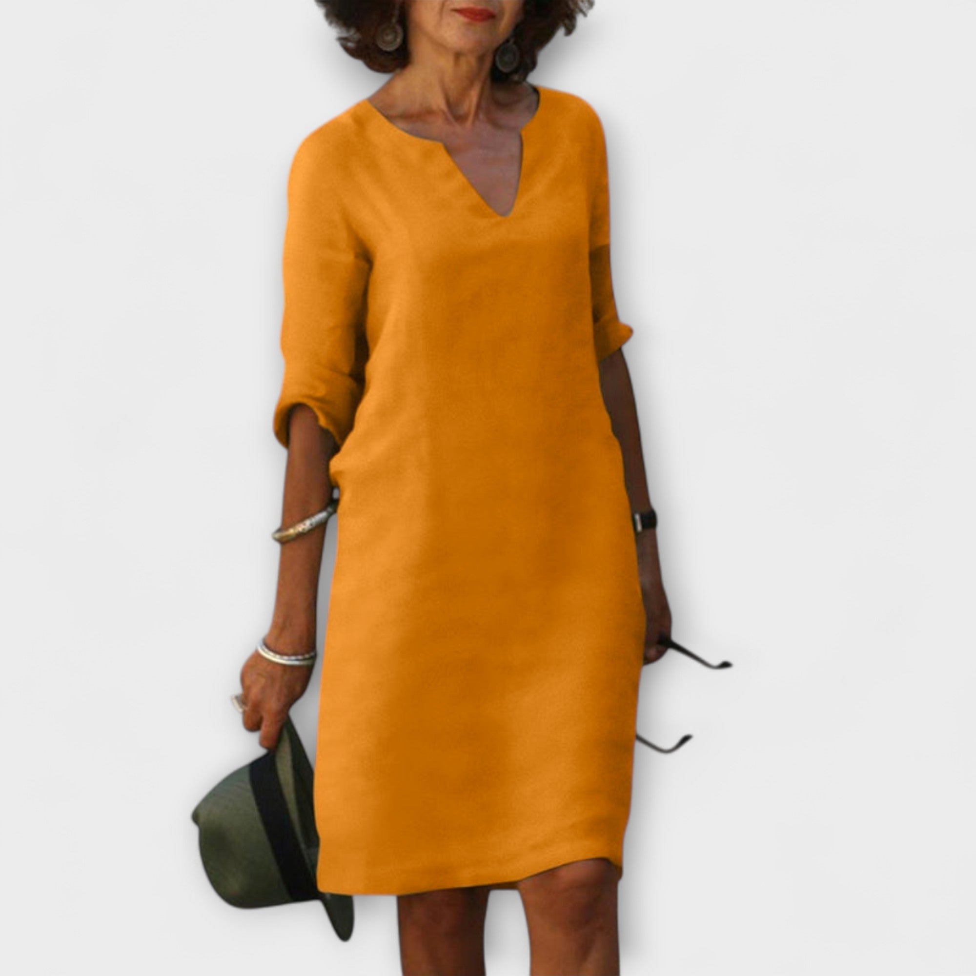 Ellyse - Stylish Summer Dress with V-Neck