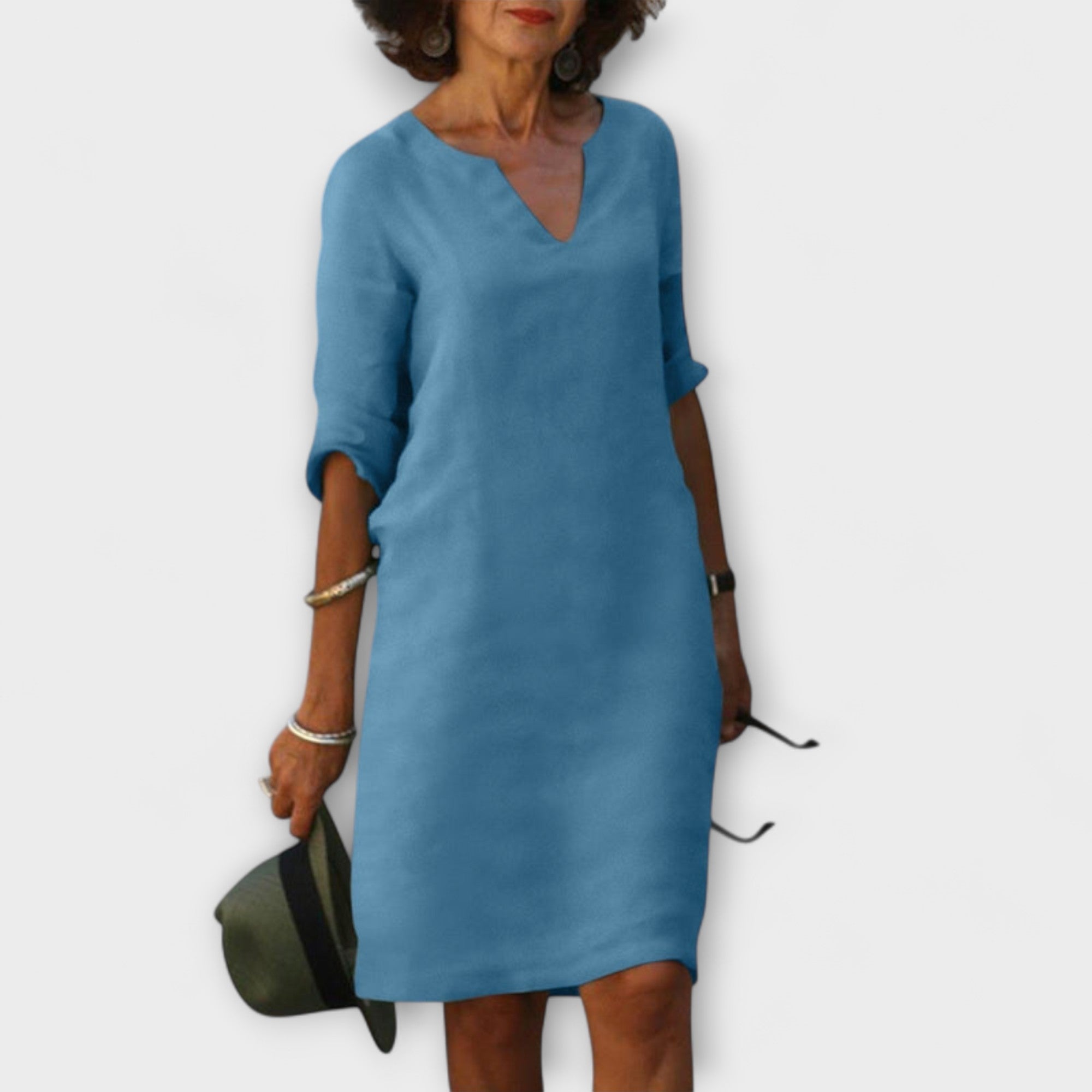 Ellyse - Stylish Summer Dress with V-Neck