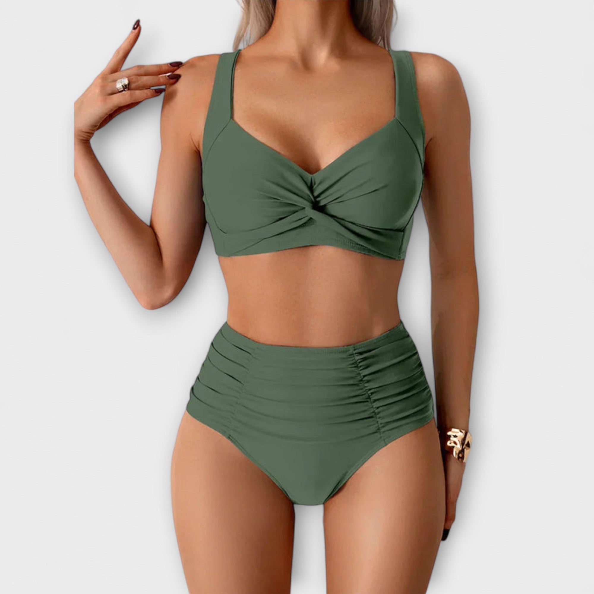 Zoe - Ruffled Top Swimsuit