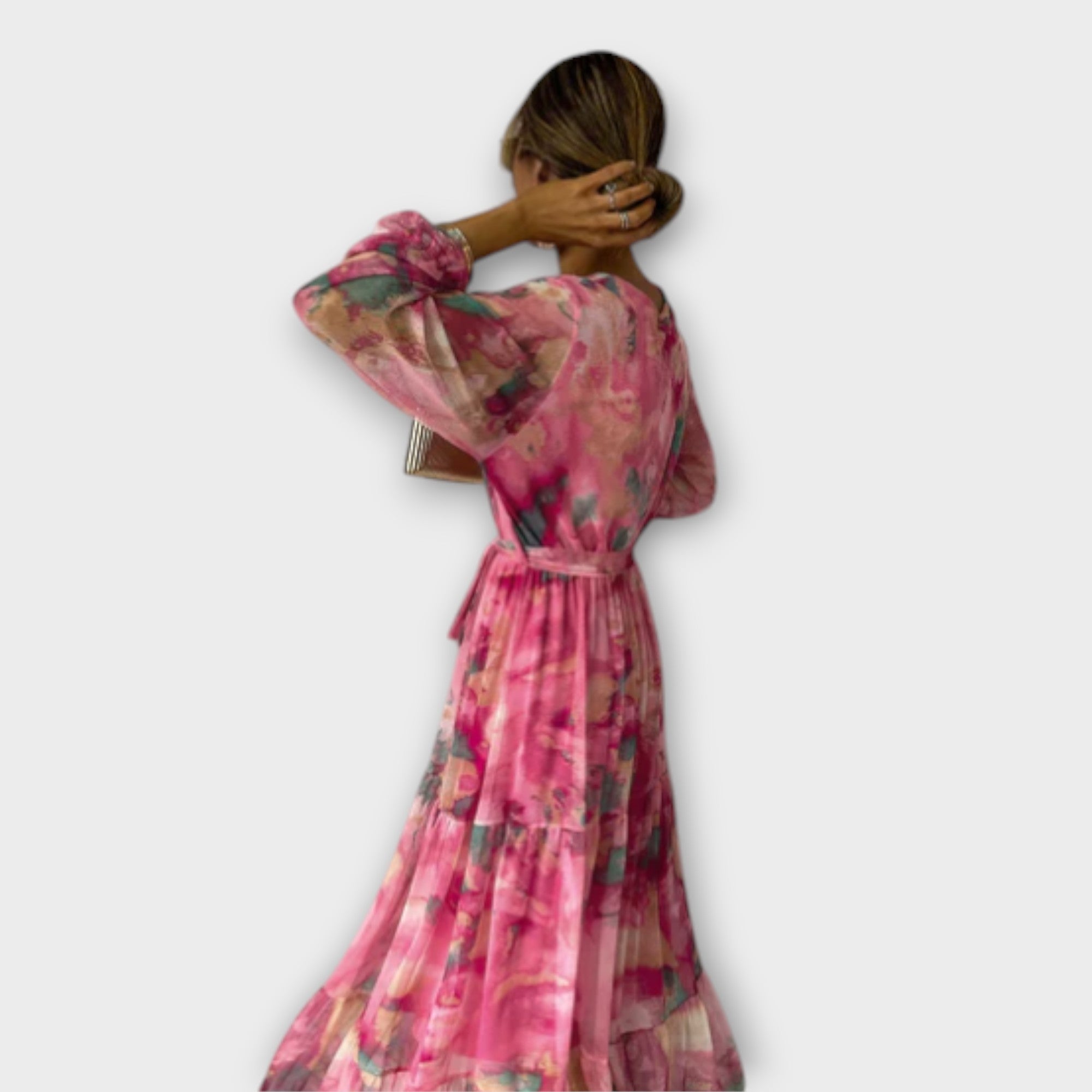 Evelyn - Watercolor Dream Maxi Dress