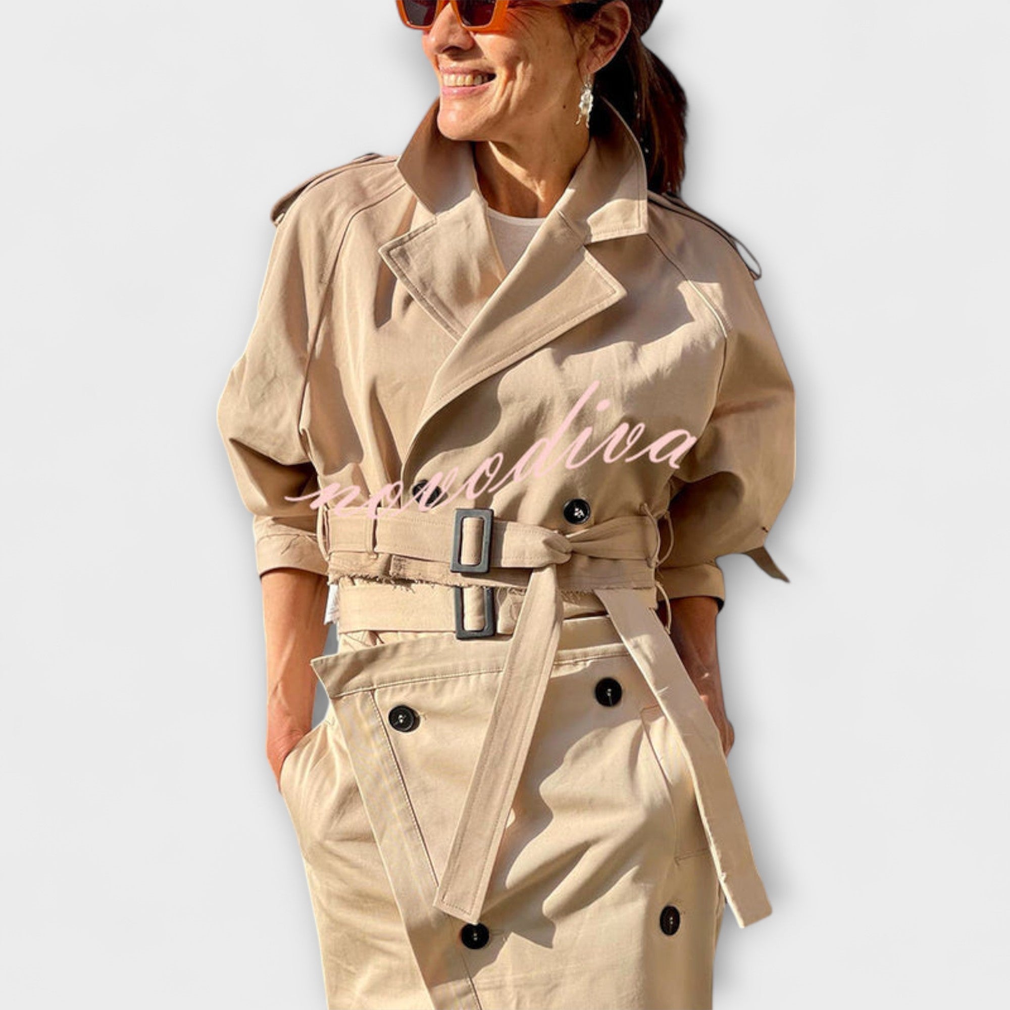 Lyra - Elegant Jacket Midi Skirt with Pockets