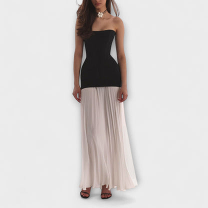 Isolde - Stylish Classic Pleated Skirt Two-Piece Set