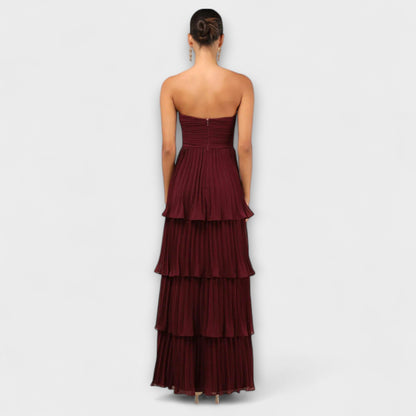 Lorena - Strapless Tiered Maxi Dress