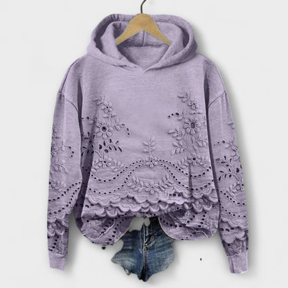 Grace – Vintage Hoodie with Floral Print