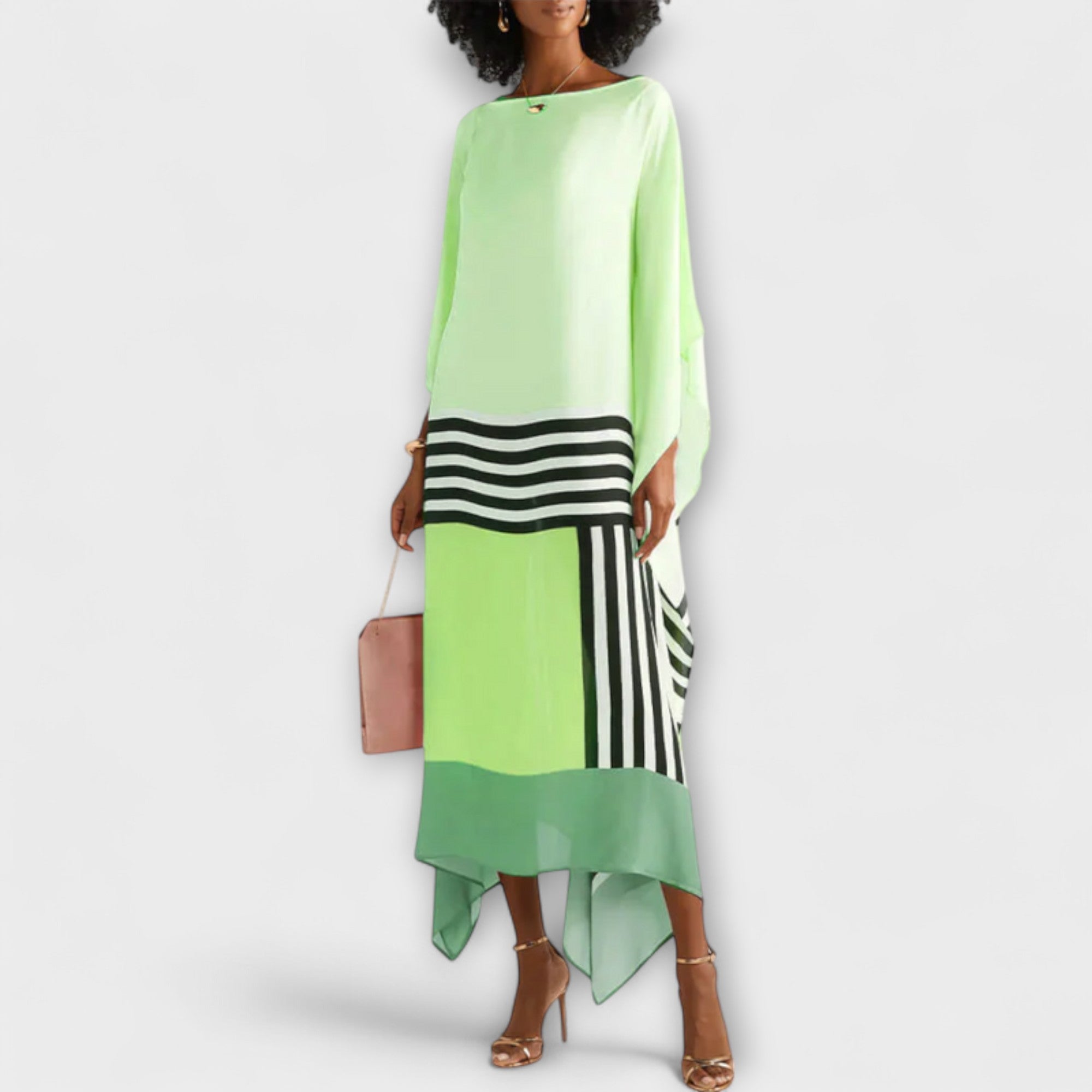 Elenora - Locker Cut Geometric Kaftan