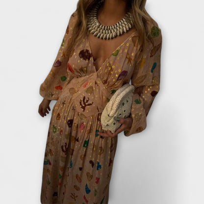 Lauren - Petite Shell Print Dress