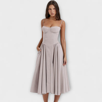 Rosalie - Refined Sleeveless Corset Dress