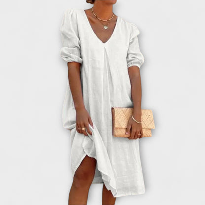 Fanny - Elegant Summer Dress with Crochet Details