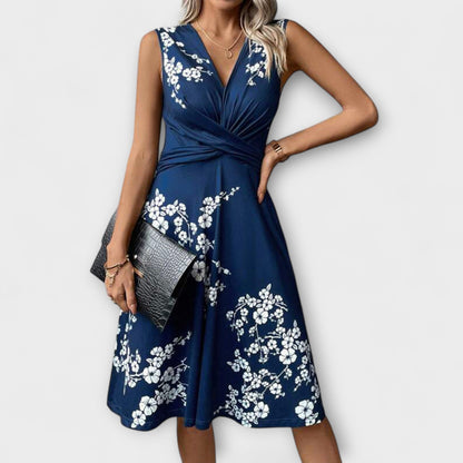 Lina - Summer Dress with Wrap Neckline