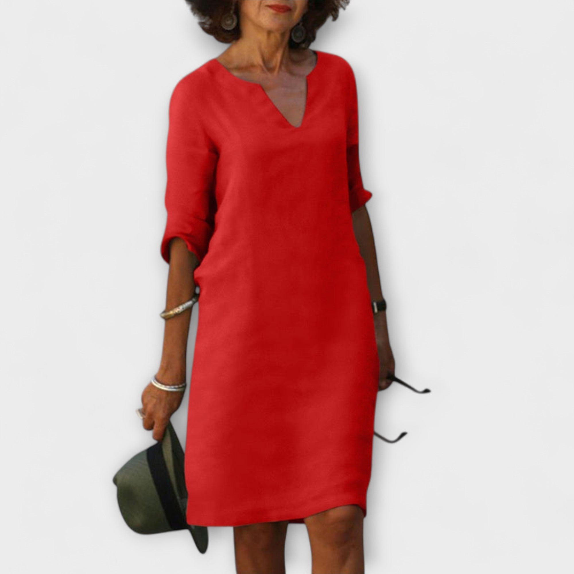 Ellyse - Stylish Summer Dress with V-Neck