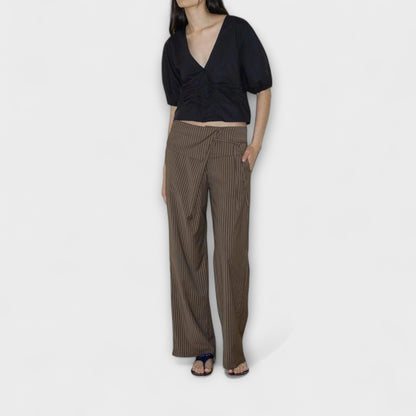 Julia - Foldable Striped Pants