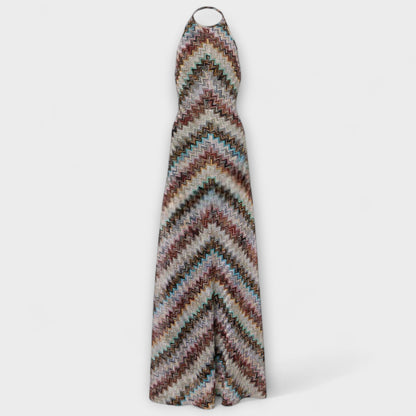 Reese - Jodie Knit Dress with Colorful Herringbone Pattern
